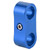 4AN Hose Separator Clamp Clip Fuel Oil Pipe Connector Adapter Aluminum Alloy Tube FittingBlue