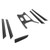 6Pcs Interior Trim Kit Gear Shift Panel Inner Door Panel Carbon Fiber Cover Fit for X3 F25 X4 F26 LHD