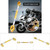 Universal Adjustable Aluminium Alloy Motorcycle Balance Cross Handlebar Gold
