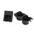 Car Interior Front Center Console Cup Holder Coin Holder for BMW E46 1998-2004 Black
