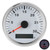 85mm / 3.3in Boat Tachometer Sensor IP67 Tacho Gauge 12V / 24V Red Light with LCD Display Service Hour Meter 3000 RPMSilver Frame White Dial