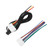2 Pcs Stereo Wiring Harness Adapter AUX Input Cable Replacement for Hyundai IX35 Elantra Santa Fe Sonata