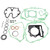 7pcs Engine Valve Cover Gasket Set Complete Top Bottom End Kit Replacement for Sportrax 400 TRX400EX 1999‑2004