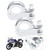 Universal Motorcycle 32mm Foot Rest Mount Bracket Clamp Fit for Honda Yamaha(Electroplating)
