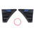 Pair of Rear Window Quarter Louver Cover for ST Style Side Vent Fit for Ford Focus MK 2