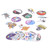 50pcs Mixed Vinyl Decals Cute Spaceman Pattern Universal DIY Decoration for Car Laptop Luggage