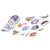 50pcs Mixed Vinyl Decals Cute Spaceman Pattern Universal DIY Decoration for Car Laptop Luggage