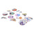 50pcs Mixed Vinyl Decals Cute Spaceman Pattern Universal DIY Decoration for Car Laptop Luggage
