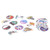 50pcs Mixed Vinyl Decals Cute Spaceman Pattern Universal DIY Decoration for Car Laptop Luggage