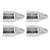 4PCS Sunshade Top Eye End Cap Stainless Steel Anti Corrosion Rustproof Boat Fittings for Yacht