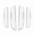Universal Car Door Side Protector Bumper Strips Guards Stickers Anti Collision Bar White