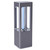 UV Light Small UVC Lamp Portable USB Charging Ultraviolet Lamp for Car Bathroom Closet Office HotelGray