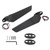 Pair Motorcycle Rearview Mirror Swivel Side Wing Mirror with LED Light 360 Degree Rotatable for Motorbike