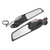Pair Motorcycle Rearview Mirror Swivel Side Wing Mirror with LED Light 360 Degree Rotatable for Motorbike