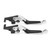 Motorcycle Adjustable Brake Clutch Lever CNC Aluminum Alloy Replacement for YAMAHA TMAX 530 2012‑2019Silver