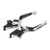 Motorcycle Adjustable Brake Clutch Lever CNC Aluminum Alloy Replacement for YAMAHA TMAX 530 2012‑2019Silver