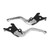 1 Pair Brake Lever Handle CNC Aluminium Alloy Motorcycle Adjustable Brake Lever for XMAX 300 2023 to 2024 Silver