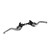 1 Pair Brake Lever Handle CNC Aluminium Alloy Motorcycle Adjustable Brake Lever for XMAX 300 2023 to 2024 Silver