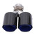Universal Dual Exhaust Pipe Tip Glossy Carbon Fiber YShape Tail Pipe W Clamp