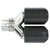 Universal Dual Exhaust Pipe Tip Glossy Carbon Fiber YShape Tail Pipe W Clamp