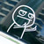 Funny Cartoon Middle Finger Vinyl Car Stickers Motorcycle Decal Fashion Car Decoration Sticker