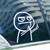 Funny Cartoon Middle Finger Vinyl Car Stickers Motorcycle Decal Fashion Car Decoration Sticker