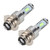 2Pcs H6 /PISD 80W 8000K LED Fog Light Bulb Lamp Ice Blue12-24V Universal