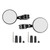 CNC Aluminum Handlebar Rearview Mirrors Anti Glare Blue Glass for Motorcycle Modification
