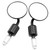 2Pcs Motorcycle Modified Oval Rearview Mirror Reflective Rear View Side Mirrors 22mm