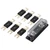 250A 48V Fuse Holder Gold Plated Surface Transparent Cover Inline Fuse Holder for Car RV