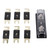 250A 48V Fuse Holder Gold Plated Surface Transparent Cover Inline Fuse Holder for Car RV