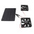 Solar Panel Fan Kit 12V 10W Portable Universal Energy Saving 4.7in Exhaust Fan for Greenhouses Pet Houses RV Roof