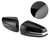 2pcs Side Rearview Mirror Cover Decorative Trim Cap Fit for Mercedes Benz A B C E CLS CLA GLAGlossy Black