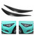 Pair of Carbon Fiber Headlight Lamp Eyebrow Eyelids Trim Sticker Fit for Infiniti Q50 2014-2018