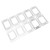 10 Pcs Turbocharger Inlet Gasket Stainless Steel Turbine Inlet Manifold Flange Gasket Replacement for Garrett T25 T28 GT25 GT28
