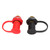 1 Pair 3/8 Inch Stud Black Red Car Battery Charger Post Brass Remote Battery Terminal for Trucks Boats ATVs