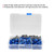 177pcs Motorcycle Screws Fairing Bolt Kit Universal M5 M6 Fit for Yamaha SportbikesBlue