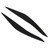 1 Pair Headlight Eyebrow Cover Black Headlight Eyelid Trim Replacement for 5 Series F10 2010‑2013