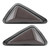 2Pcs Universal L Shape Triangular LED Indicator Motorcycle Turn Signal Lamp Riding Lightsblue yellow