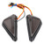 2Pcs Universal L Shape Triangular LED Indicator Motorcycle Turn Signal Lamp Riding Lightsblue yellow