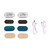 2Pcs Car Interior LED Sensor Light USB Rechargeable Touch Switch Light Auto Wireless Ambient Lamp Night Reading Light Car Interior Light