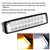 60W 20 LED Car Motorcycle Work Light Bar Driving Headlight Bar Dual Color