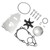 Water Pump Impeller Repair Kit 60XW007800 Replacement for VZ200 VZ225 VZ250 VZ300 Outboard