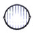 Motorcycle Front LED Headlight Vintage Round White Light 12V Modification with Grid Fence