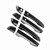 4Pcs Carbon Fiber Car Side Door Handle Frame Cover Trim for Honda Civic 10th 16-17