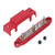 150A 10 Terminal Bus Bar Battery Power Distribution Block with Cover 1/4in Studs M8 Screws for RV Boat Red (Positive)