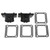 Carburetor Intake Manifold Boot Gasket Kit Replacement for BANSHEE YFZ 350 1987‑2006