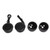 2Pcs/Set Car Dome Tweeters Speakers 35‑150W High Frequency Response Black Universal for Auto Audio System