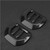 Black Car Rearview Mirror Turn Signal Light Decor Accessory Fit for Jeep Wrangler JL 2018+