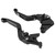 Pair Brake Clutch Lever Handle Set Aluminum Alloy Black Fit for Kawasaki Z800/E Version